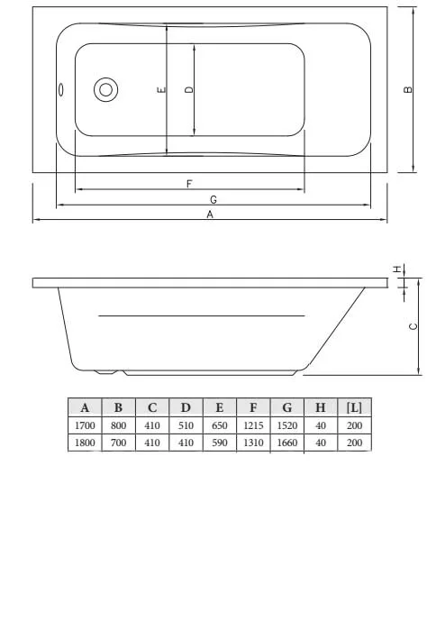 Акриловая ванна C-Bath Muse CBQ011001 белый