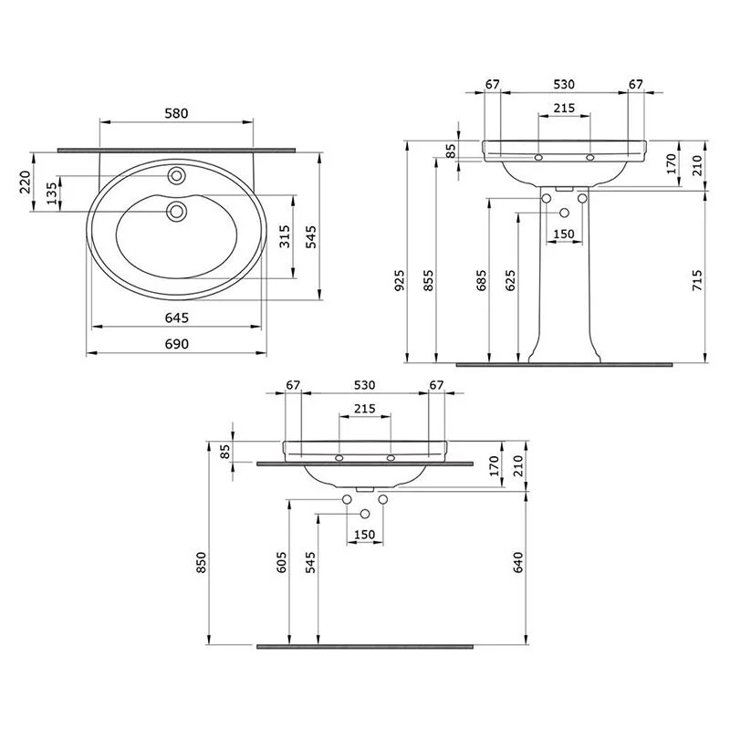 Раковина Bocchi Loreto 1047-002-0126 белый