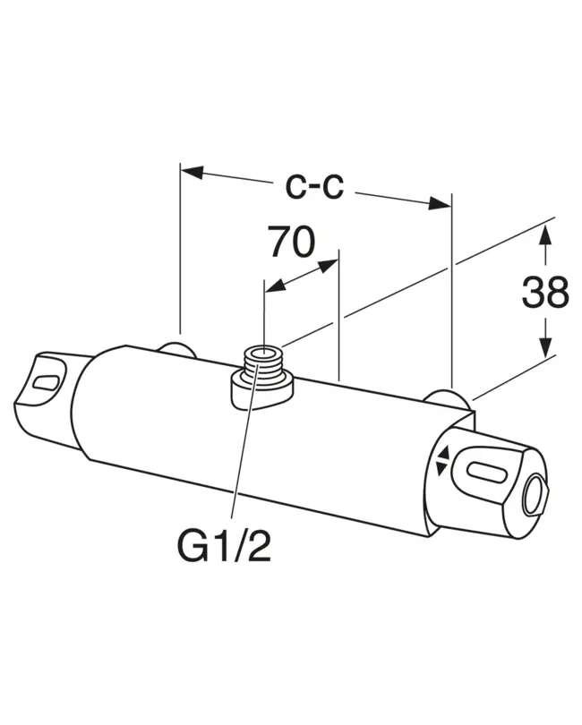 Смеситель для душа Gustavsberg GB41215324 хром