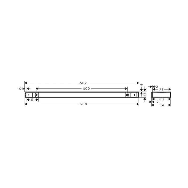 Полка Hansgrohe Rainfinity 26844670 черный