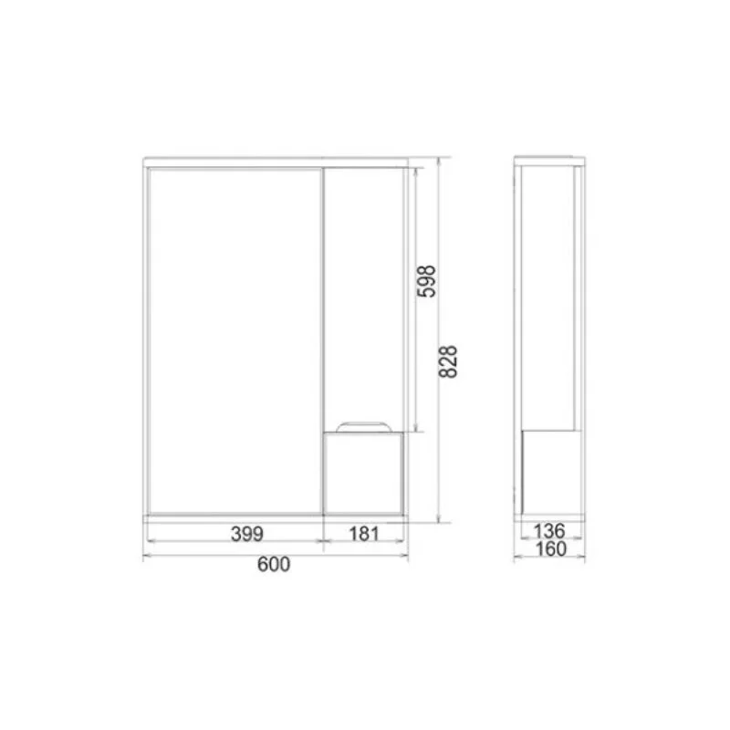 Зеркальный шкаф Toppus Satin 2911.012 белый