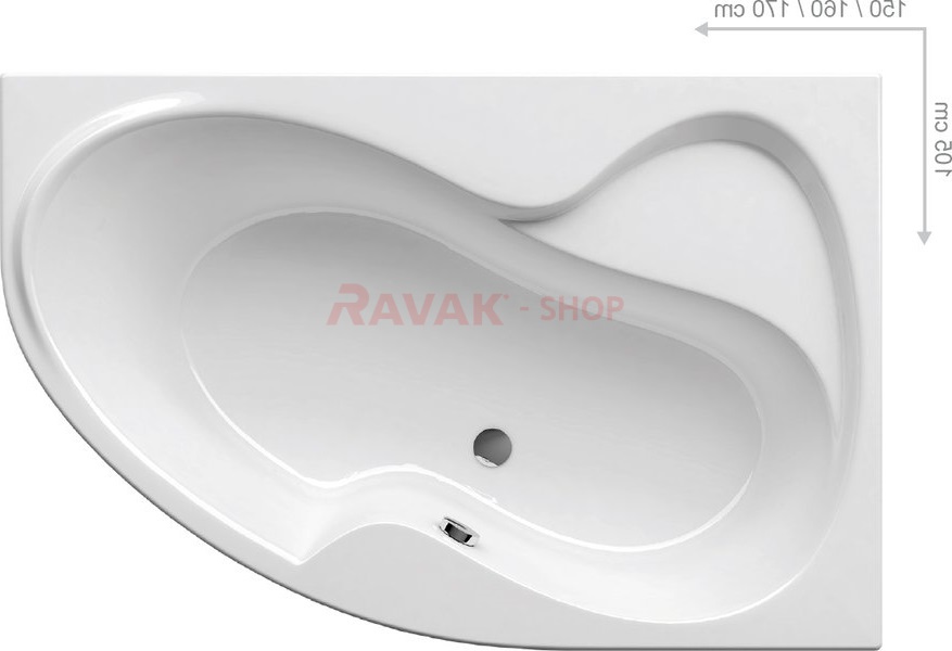 Акриловая ванна Ravak Rosa II 170x105 PU-PLUS R C4210P0000