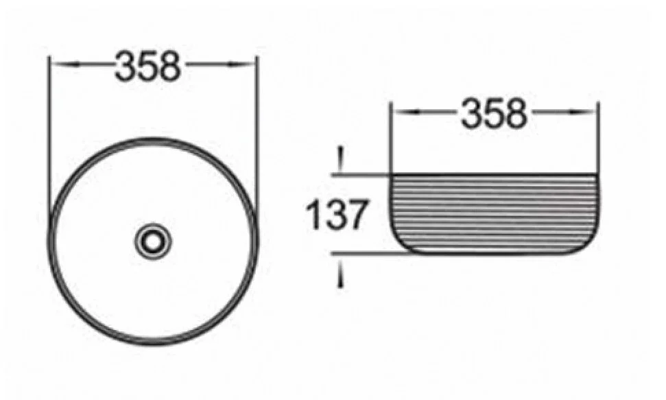 Раковина накладная Comforty 4148752 белый