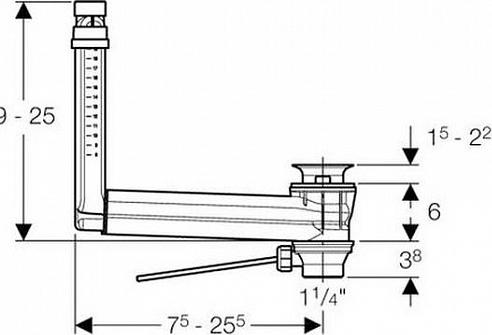 Сифон для раковины Geberit 521061000, хром