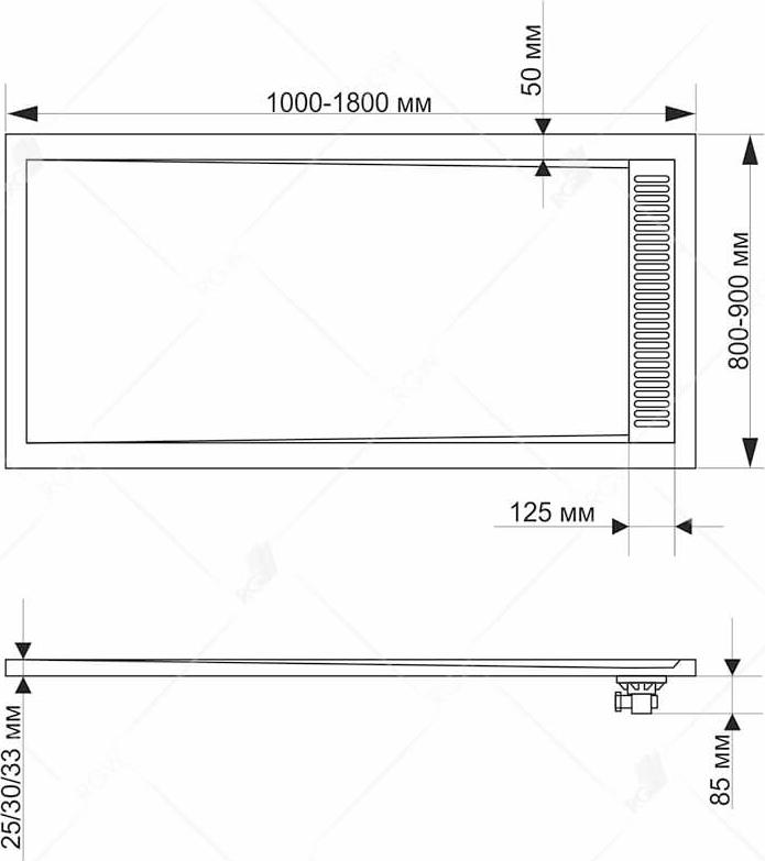 Душевой поддон RGW STM-G 14202810-02 80x100 см, графит