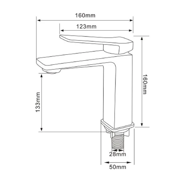 Смеситель для раковины Comforty 00-00006495 белый