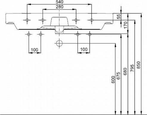 Раковина 90 см IFO Grandy RP211902100