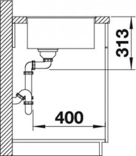 Кухонная мойка Blanco Subline 500-F 523536 жасмин