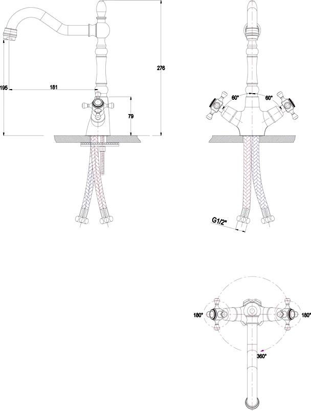 Смеситель Paulmark Essen Es226001-328 для кухонной мойки бежевый