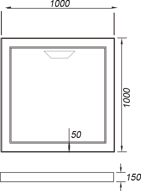 Поддон для душа Weltwasser WFS 100/15