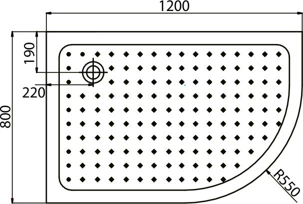 Поддон для душа Edelform Moderato EF-8070 L 120x80 см