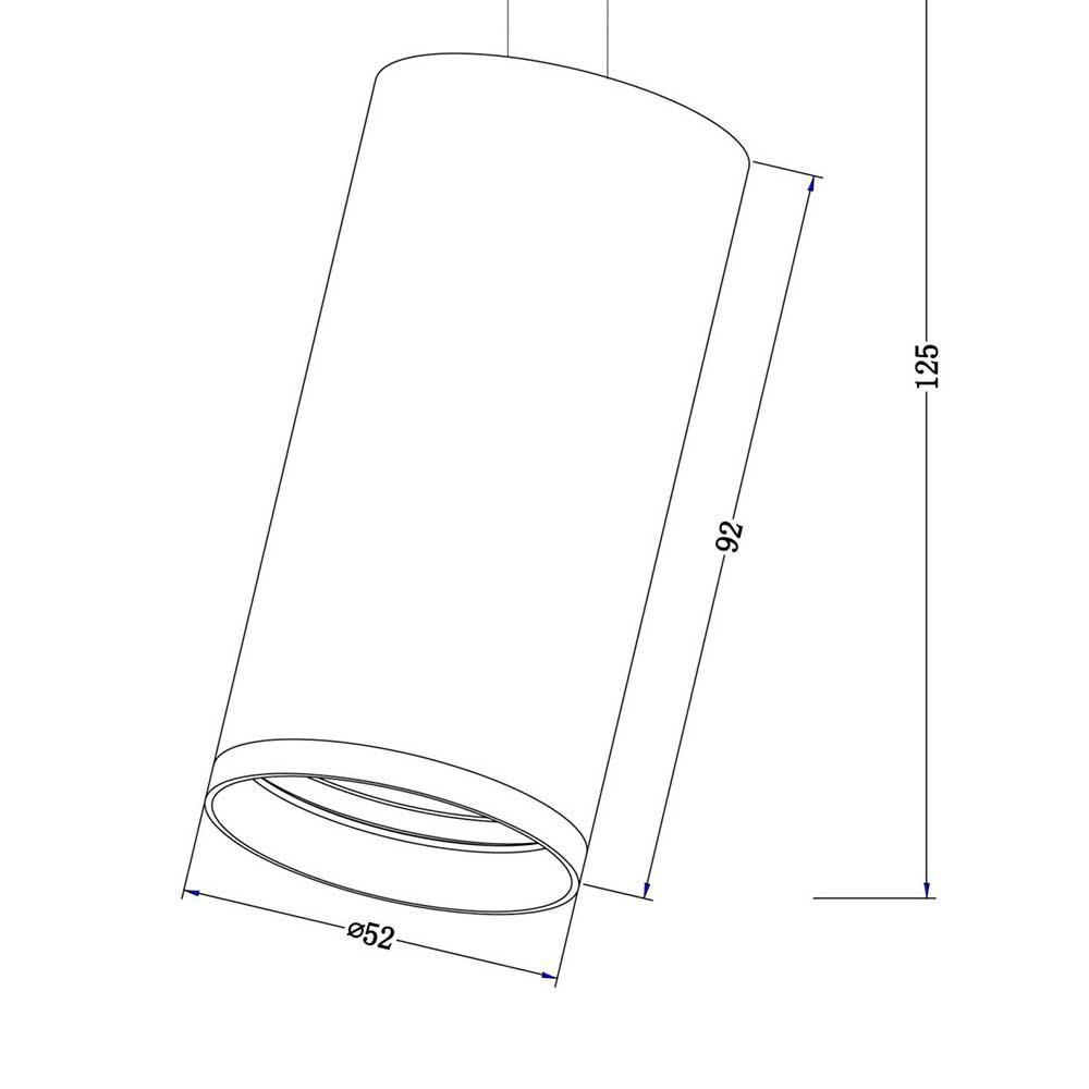 Трековый светильник Maytoni Track Lamps TR020-1-GU10-B