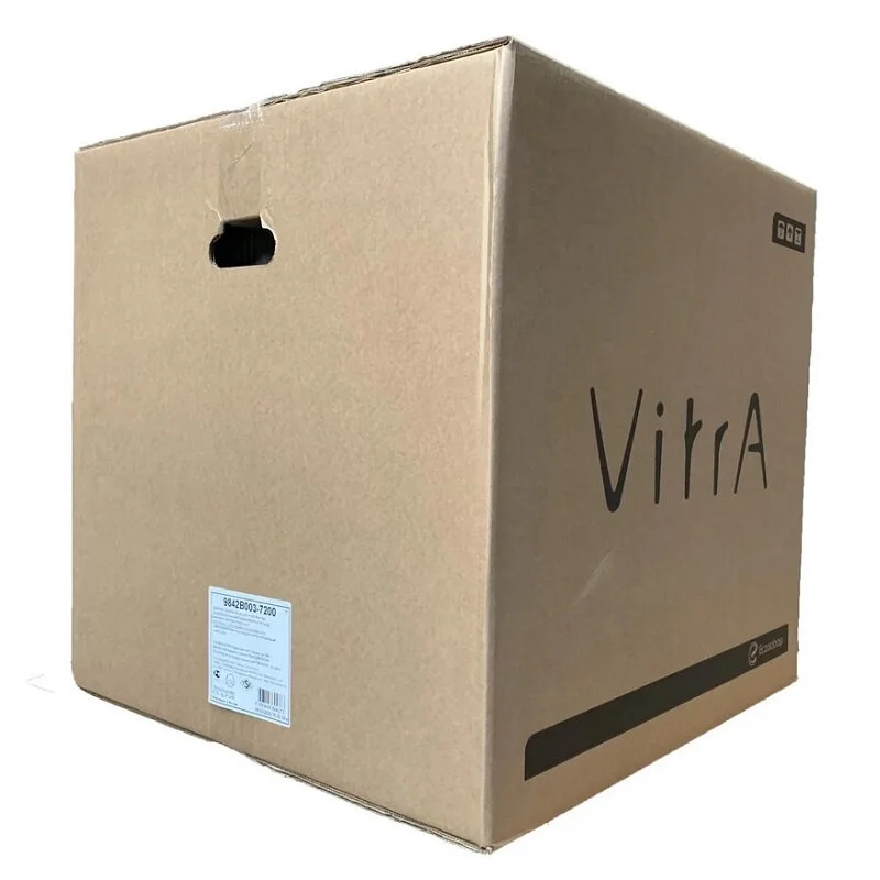 Безободковый унитаз Vitra Allegro 9856B003-7202 с бачком скрытого монтажа, сиденье микролифт, клавиша хром, комплект