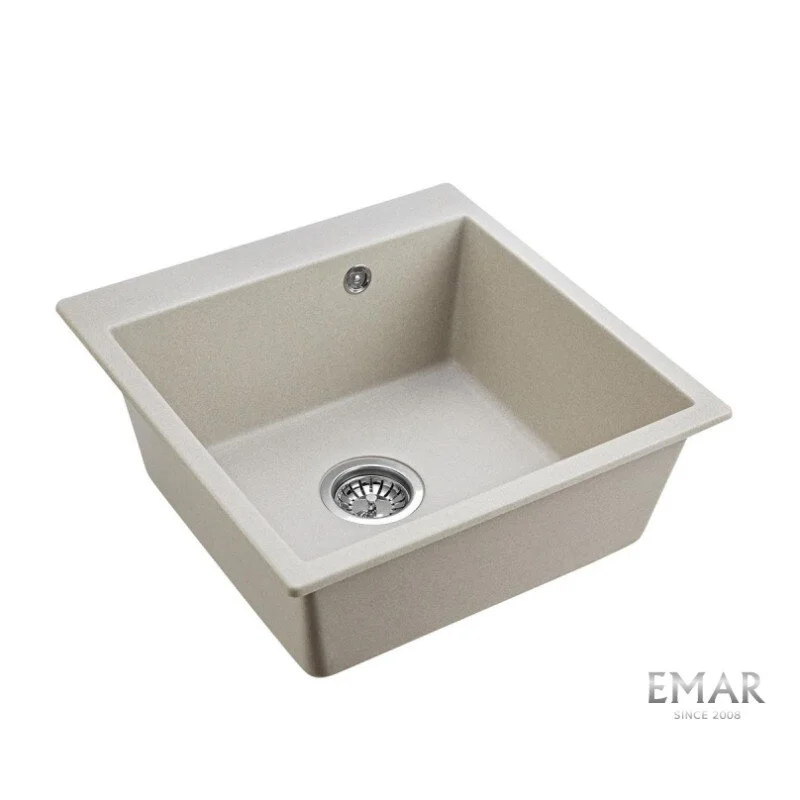 Кухонная мойка Emar Quartz EMQ-1640.Q Барит бежевый