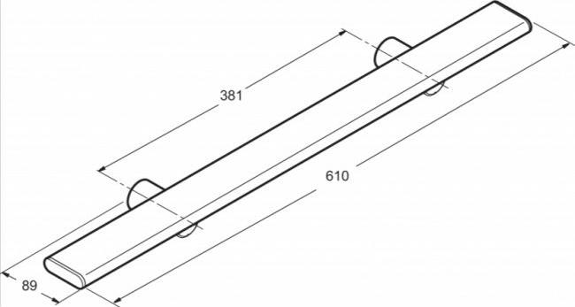 Полотенцедержатель настенный Jacob Delafon Panolux E64003-SHP