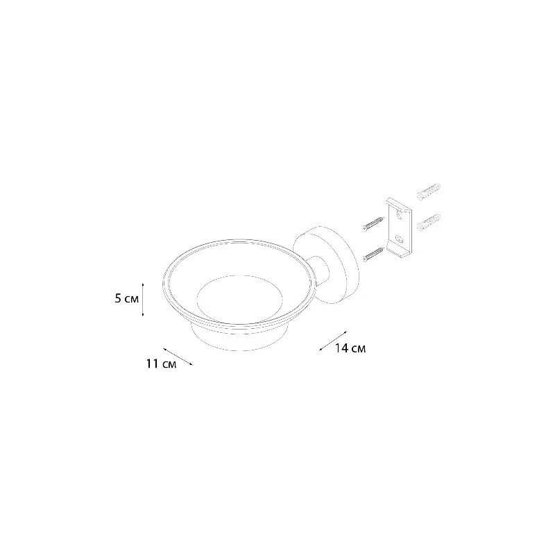 Мыльница Fixsen Comfort FX-87008 золото