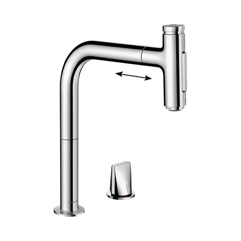 Смеситель для кухни Hansgrohe Metris Select 73819000 хром