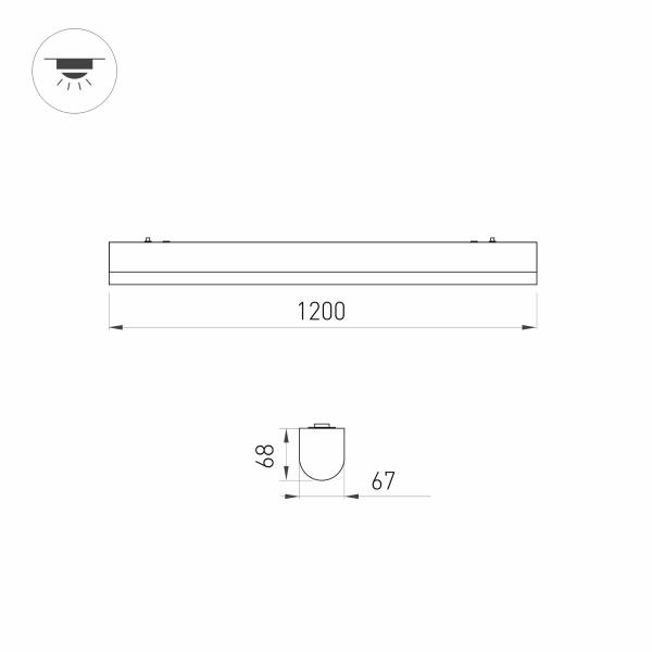 Потолочный светодиодный светильник Arlight ALT-Largo-1200-30W Day4000 030991