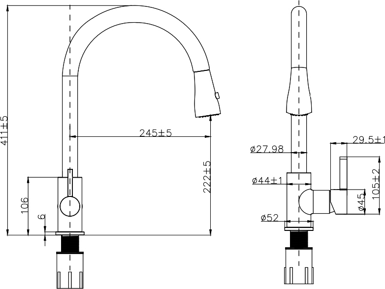 Комплект Мойка кухонная Domaci Сиена 50186-101 с 3 отверстиями, белый глянец + Измельчитель Равенна Vento Plus 560 + Смеситель Ливорно WFD04093 + Дозатор 401 сатин