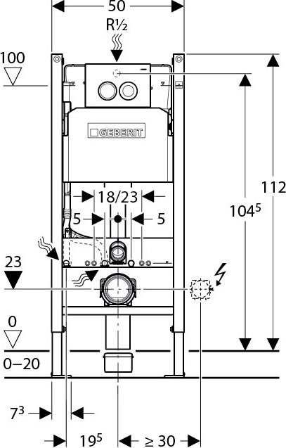 Комплект Чаша Roca Gap 346477000 + Крышка-сиденье Roca с микролифтом + Инсталляция Geberit 458.124.21.1 3 в 1 с кнопкой смыва + Шумоизоляция