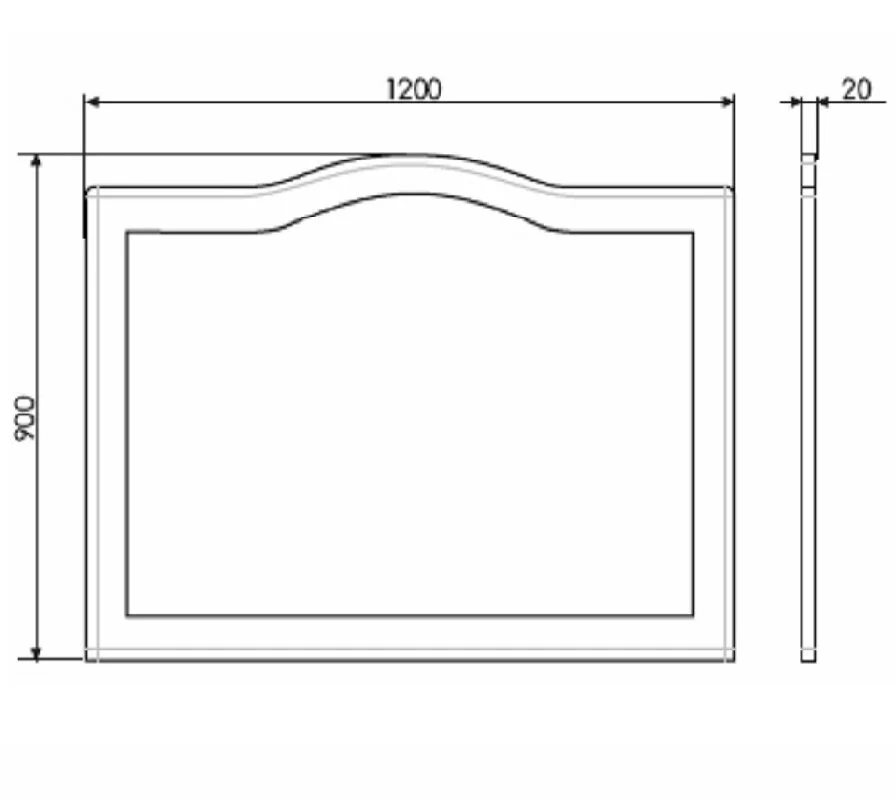 Зеркало Comforty Монако 3132225 белый