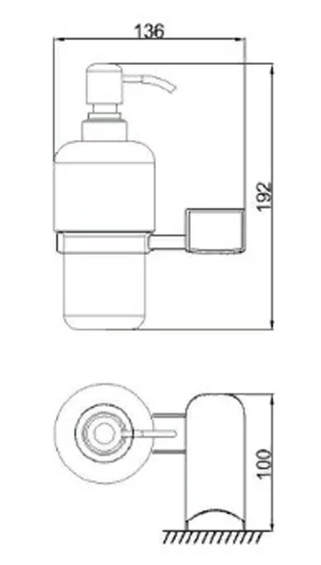 Дозатор для жидкого мыла Rush Thira TR36810 хром;белый