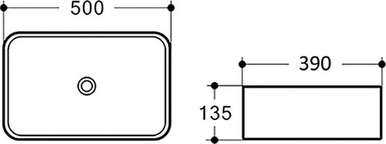 Раковина Comforty 50 T-Y9378MB 00-00000122, черный матовый