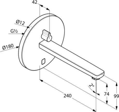 Смеситель для раковины Kludi Zenta 3840105, хром