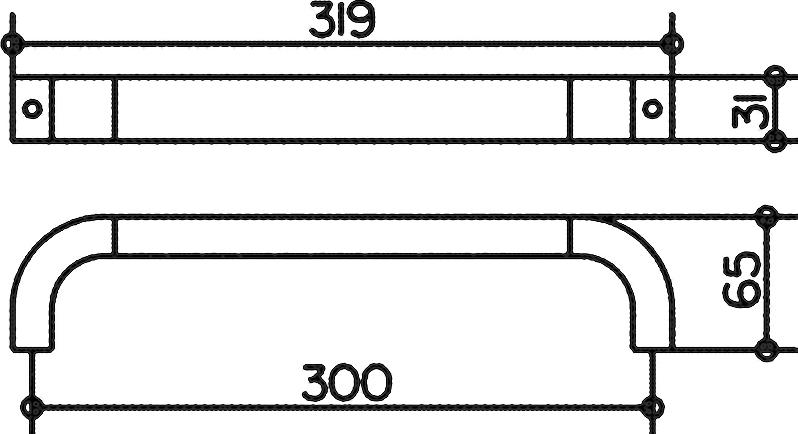 Поручень Keuco Edition 300 30007 хром