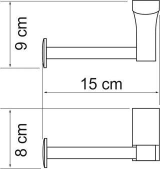 Держатель туалетной бумаги Wasserkraft Exter 5296