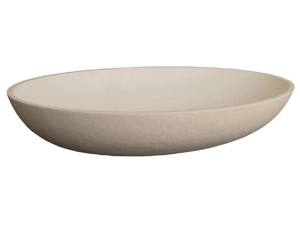 Раковина накладная Acquabella Lavabo LAVABO_ON-TOP_OVAL_SLATE_BLANCO белый