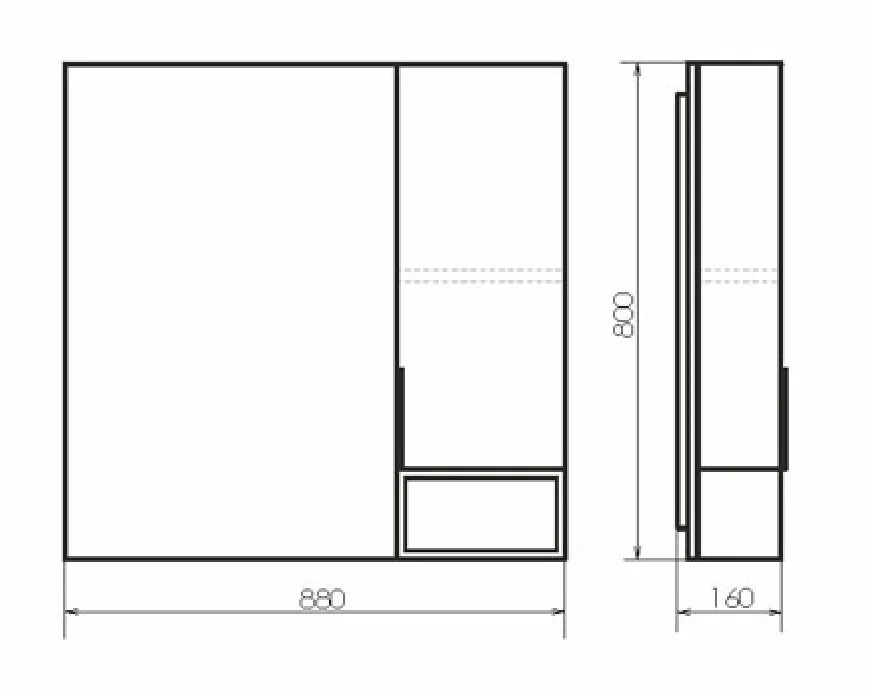 Зеркальный шкаф Comforty Франкфурт 00-00006504 серый