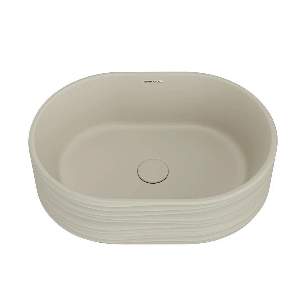 Раковина накладная Kerama Marazzi Artbasin SA.wb.50.SAN бежевый