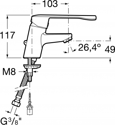 Смеситель для раковины Roca Victoria 5A3123C00