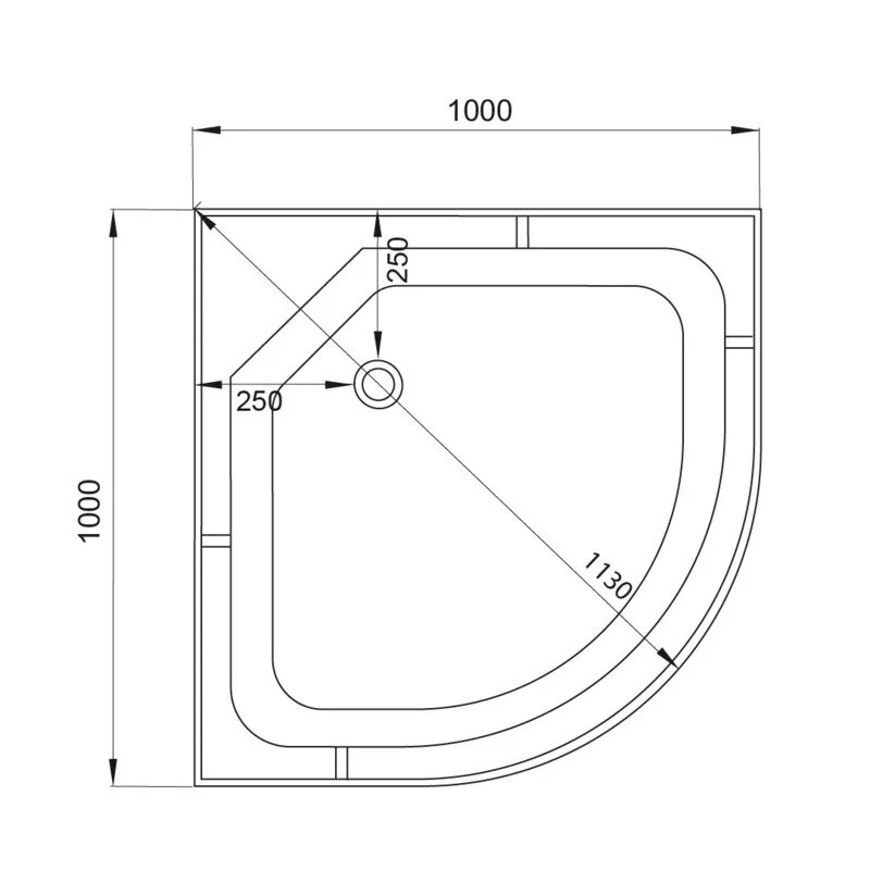 Душевая кабина Deto L L601GM