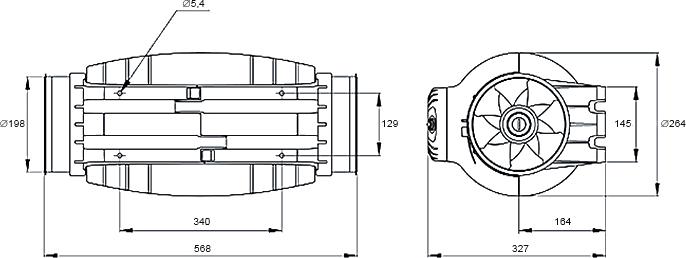 Вытяжной вентилятор Soler&Palau TD 1000/200 Silent