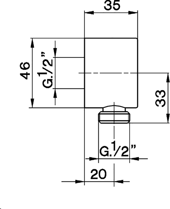 Шланговое подключение Cisal Shower DS01730021, хром