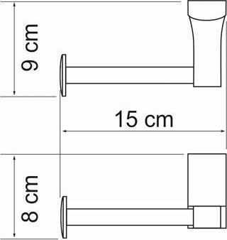 Держатель туалетной бумаги WasserKRAFT Leine K-5096W, белый/хром