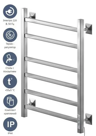 Полотенцесушитель электрический Ника Step-2 STEP-2 60/40 U хром