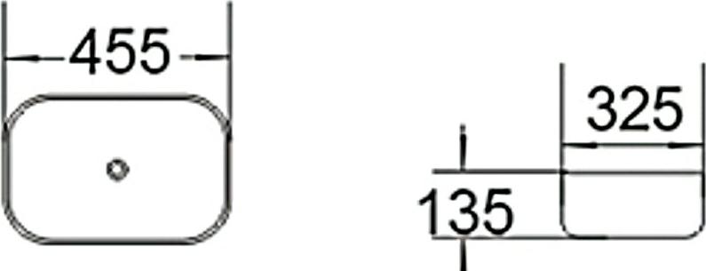 Раковина накладная SantiLine SL-1047, белый