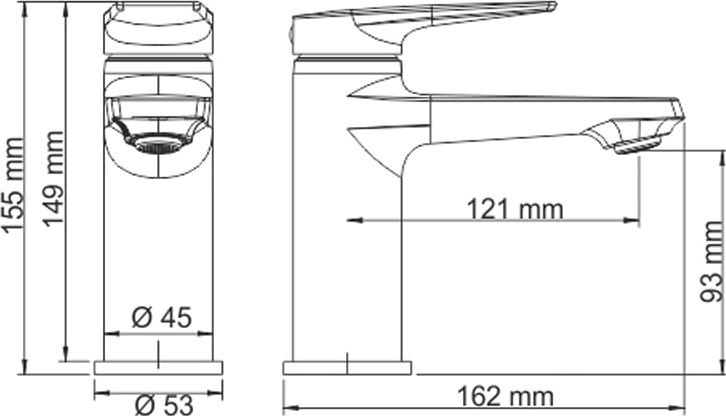 Смеситель для раковины Wasserkraft Aisch 5503, матовое золото