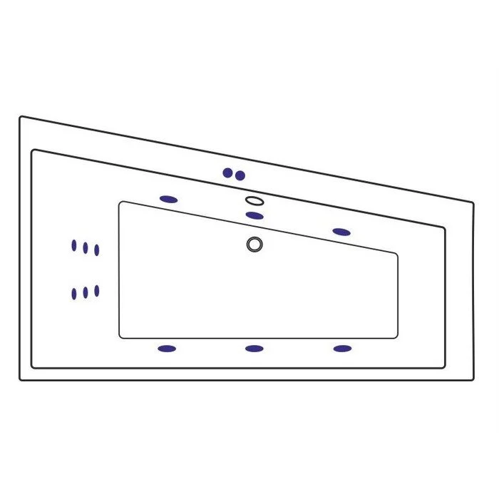 Акриловая ванна Excellent Sfera WAEX.SFP17.LINE.BR бронза, белый