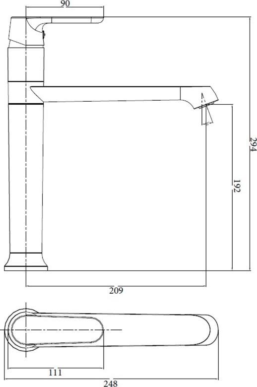 Смеситель для кухни SMARTsant Афалина SM233501AA, хром