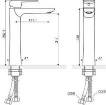 Смеситель для раковины Excellent Clever ARAC.4102CR, хром