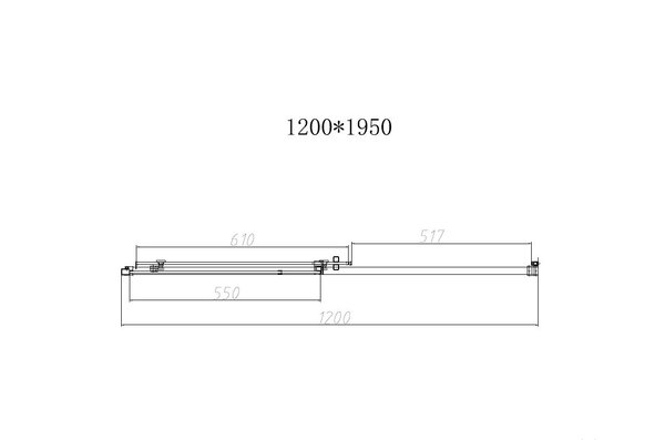 Душевая дверь Vincea Slim-N VDS-4SN120CGB 120x195 см, черный, стекло тонированное