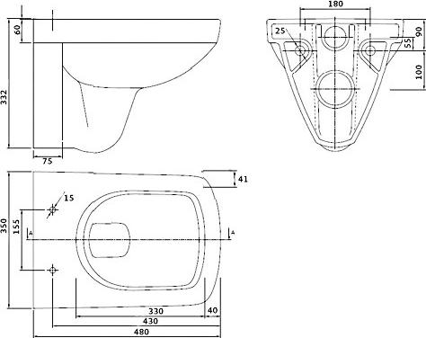 Подвесной унитаз IFO Special RP731200100