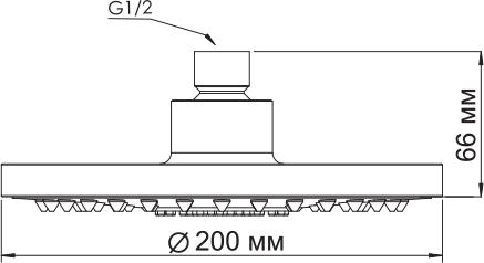 Верхний душ Wasserkraft A029