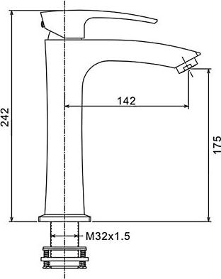 Смеситель для раковины Gappo G1007-78