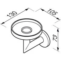 Мыльница Geesa Circles 6003-02 хром