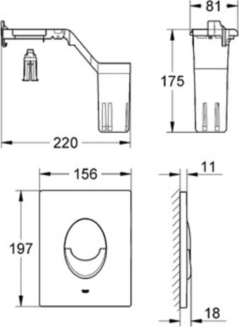 Кнопка смыва Grohe Skate Air 38798SH0